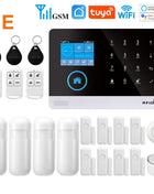 WiFi + GSM/4G and 2G Wireless Security Protection Smart Home App and Tuya Home Security Alarm System Alexa Remote Operation 433 Mhz