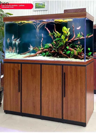 CZ Home Living Room Screen Aquarium Landscaping Full Set Ultra-clear Glass Large Medium Bottom Filter Fish Tank