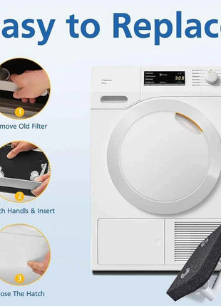 4 Pack Plinth Filter for Miele T1 Dryer, 9164761 Heat Pump Tumble Dryer Filter Toe-Kick Lint Filter Foam Sponge