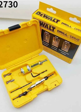 Set di Punte per Trapano/Avvitatore a Cambio Rapido DEWALT Originale DW2730, 8 Pezzi, Accessori per Utensili Elettrici per Lavorazione del Legno