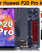 Display LCD AMOLED con Touch Screen Digitizer per Huawei P20 Pro, Ricambio per HUAWEI P20 Pro CLT-L29C L29 L09 AL01 TL01