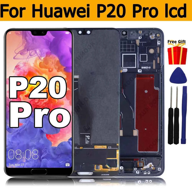Display LCD AMOLED con Touch Screen Digitizer per Huawei P20 Pro, Ricambio per HUAWEI P20 Pro CLT-L29C L29 L09 AL01 TL01