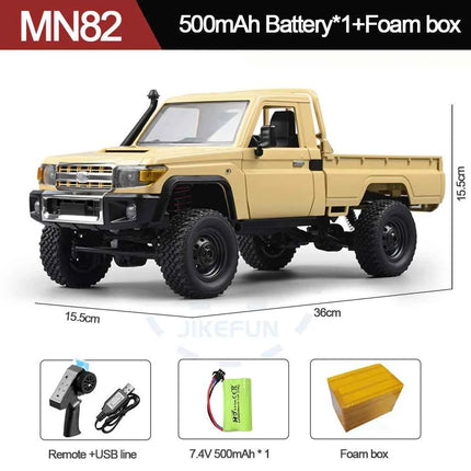 MN82S RC Crawler 1/12 Full Scale LC79 RC Pickup Short Truck 4WD Remote Control Climbing Off-road Car Toys for Kids Adults Gifts
