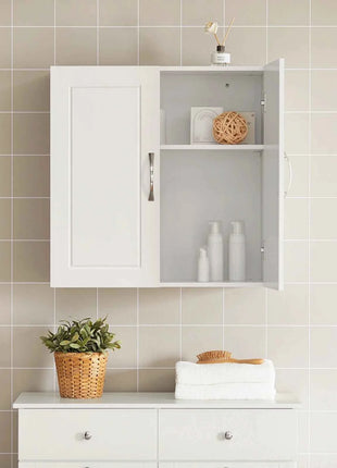 SoBuy FRG231 Hanging wardrobe Bath wardrobe with Two Doors Kitchen wardrobe Medicine wardrobe Closet Bathroom furniture