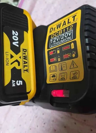 Batteria Dewalt 20V 100% Originale, Batteria agli Ioni di Litio Ricaricabile 6000mAh, Batteria di Ricambio per Utensili Elettrici Dewalt DCB200 DCB206