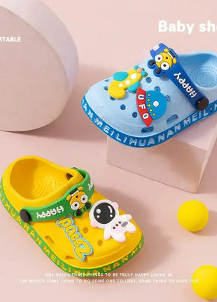 New Toddler Kids Baby Boys Girls Slippers Clogs Summer Soft Sole Garden Beach Slippers Sandals Boys Girls Cave Hole Shoes