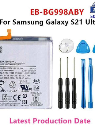 Original Quality Battery For Samsung S21 Ultra S21 Plus S20 FE A51 A70 A41 Note 20 Ultra A02S Phone Bateria Replacement