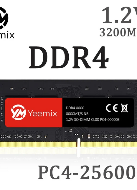 Yeemix Memoria DDR4 4GB 32GB 16GB 8GB 2133 3200 2400 2666MHz Laptop Ram 1.2V SODIMM Notebook Memory for Intel&AMD 260Pin mini pc