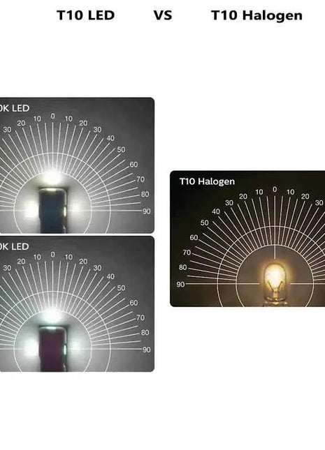 Philips LED T10 W5W Ultinon Pro6000 6800K 6000K Style White 80W Super Bright Signal Interior Light Door Readling Lamps 11961, 2x