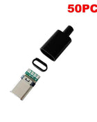 10pcs Type C usb3.1 3A fast charging USB Connectors Male Jack Tail Plug Electric Terminals welding DIY data cable accessories