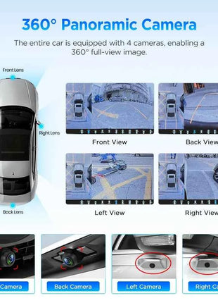 Junsun Qualcomm 8-Core 360 View Camera Universal Stereo 7" 9" 10" Car Radio CarPlay Android Auto Multimedia Player GPS DSP WiFi