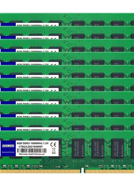 10PCS DDR3 DDR4 4GB 8GB 16GB Desktop Memory Ram PC3-1066 1333 1600Mhz PC4-2133 2400 2666 3200Mhz Non-ECC DIMM Memoria Ram