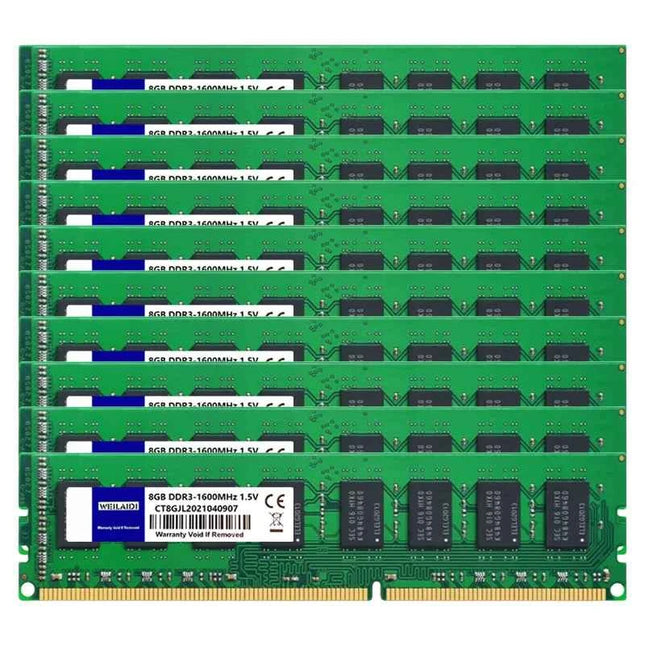 10PCS DDR3 DDR4 4GB 8GB 16GB Desktop Memory Ram PC3-1066 1333 1600Mhz PC4-2133 2400 2666 3200Mhz Non-ECC DIMM Memoria Ram