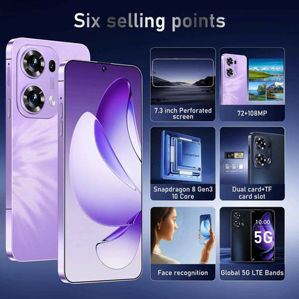 2026 Reno 16 Pro di Alta Qualità, Originale, Intelligente, 4G 5G, Dual SIM, Dual Standby, Versione Globale, Batteria da 7800mAh