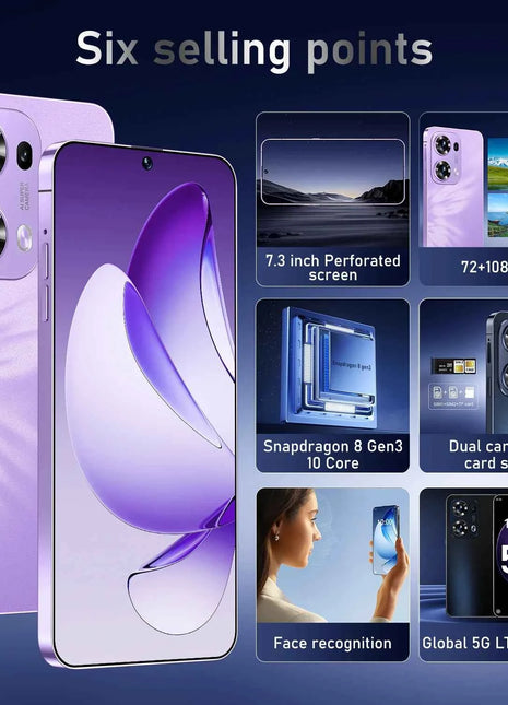 2026 Reno 16 Pro di Alta Qualità, Originale, Intelligente, 4G 5G, Dual SIM, Dual Standby, Versione Globale, Batteria da 7800mAh