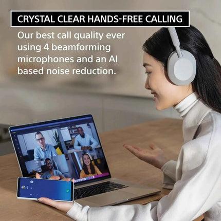 Sony WH-1000XM5 Wireless Noise Canceling Headphones 30 Hour Battery Integrated Processor V1 Soft Fit Leather 4 Microphones Black