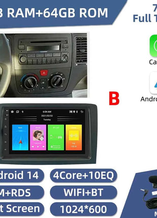 Car Radio For Fiat Idea Lancia Musa 2003-2008 2 Din Android Multimedia Stereo Player Head Unit Autoradio GPS Navigation Carplay