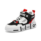 Scarpe da famiglia 2024 nuove scarpe sportive per bambini alte grandi bambini ragazzi fibbia casual scarpe da ballo blu resistenti all'usura antiscivolo