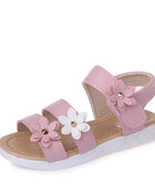 2024 Summer New Girls Sandals Kids Floral Sandals with 3 Flowers Sweet Princess for Wedding Party Dress Shoes Children's Sandals 21-36