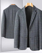 Blazer Uomo Slim Fit a Quadri - Stile British Cerimonia 2025