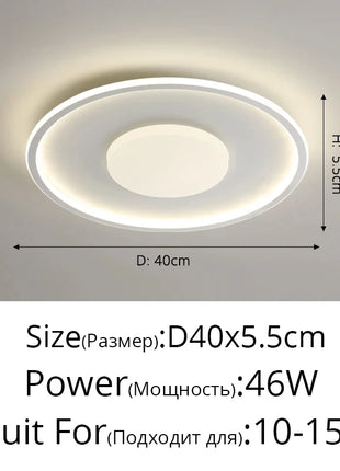Lampada da Soffitto LED Moderna e Semplice per Camera da Letto e Studio dei Bambini, Illuminazione Decorativa per Soggiorno, Cucina e Interni