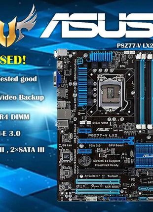 Asus P8Z77-V LX2  Desktop Motherboard Z77 Socket LGA 1155 i3 i5 i7 DDR3 32G SATA3 USB3.0 ATX