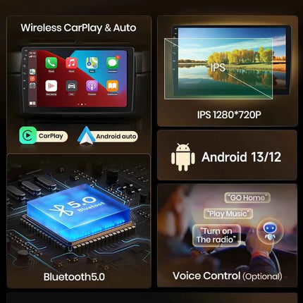 Junsun V1 Plus For Peugeot 107 Toyota Aygo Citroen C1 2005 - 2014 Car Radio wireless CarPlay Android Auto No 2 din 2din DVD