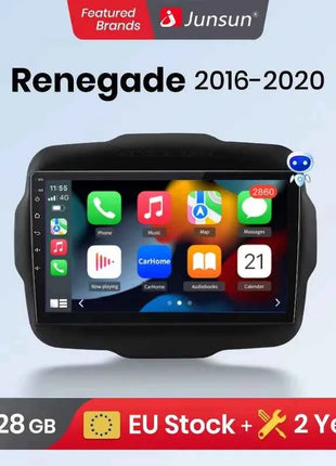 For Jeep Renegade 2014 - 2018 Android Auto Carplay Car Radio Multimedia Video Player GPS Navigation WiFi BT GPS Head Unit 2DIN