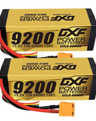 1/2PCS DXF Lipo 3S 4S 2S Battery 7.4V 11.1V 14.8V 8400mAh 6500mAh 6750mAh 7000mAh 5200mAh 9200mah 10000mah Hardcase for RC Car