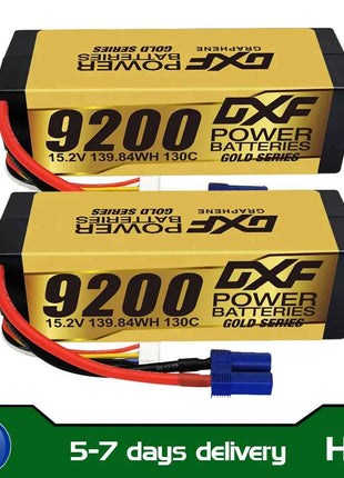1/2PCS DXF Lipo 3S 4S 2S Battery 7.4V 11.1V 14.8V 8400mAh 6500mAh 6750mAh 7000mAh 5200mAh 9200mah 10000mah Hardcase for RC Car