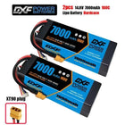 1/2PCS DXF Lipo 3S 4S 2S Battery 7.4V 11.1V 14.8V 8400mAh 6500mAh 6750mAh 7000mAh 5200mAh 9200mah 10000mah Hardcase for RC Car