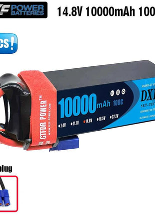 1/2PCS DXF Lipo 3S 4S 2S Battery 7.4V 11.1V 14.8V 8400mAh 6500mAh 6750mAh 7000mAh 5200mAh 9200mah 10000mah Hardcase for RC Car