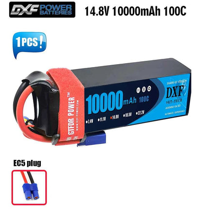 1/2PCS DXF Lipo 3S 4S 2S Battery 7.4V 11.1V 14.8V 8400mAh 6500mAh 6750mAh 7000mAh 5200mAh 9200mah 10000mah Hardcase for RC Car