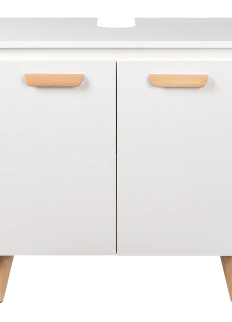 Bathroom Cabinet on Feet Practical Storage Under Sink 60x40x60,5cm Vanity Unit Floor-Standing Toilet Furniture