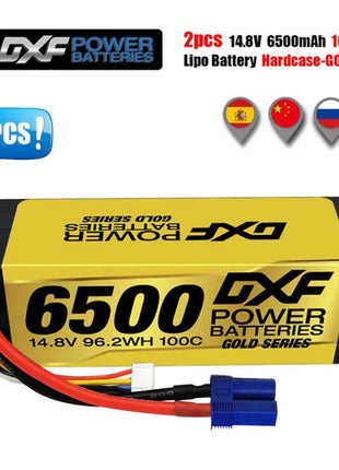 1/2PCS DXF Lipo 3S 4S 2S Battery 7.4V 11.1V 14.8V 8400mAh 6500mAh 6750mAh 7000mAh 5200mAh 9200mah 10000mah Hardcase for RC Car