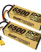 1/2PCS DXF Lipo 3S 4S 2S Battery 7.4V 11.1V 14.8V 8400mAh 6500mAh 6750mAh 7000mAh 5200mAh 9200mah 10000mah Hardcase for RC Car
