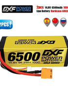 1/2PCS DXF Lipo 3S 4S 2S Battery 7.4V 11.1V 14.8V 8400mAh 6500mAh 6750mAh 7000mAh 5200mAh 9200mah 10000mah Hardcase for RC Car