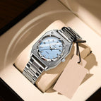 788 Silver Shell Blue Surface Steel Belt Model
