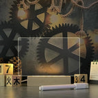 Solid wood base + horizontal light piece + pen