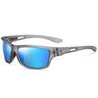 Transparent gray frame ice blue film / with sports lanyard