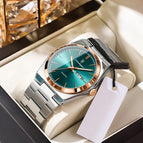 P930 Rose Gold Green Surface Steel Belt