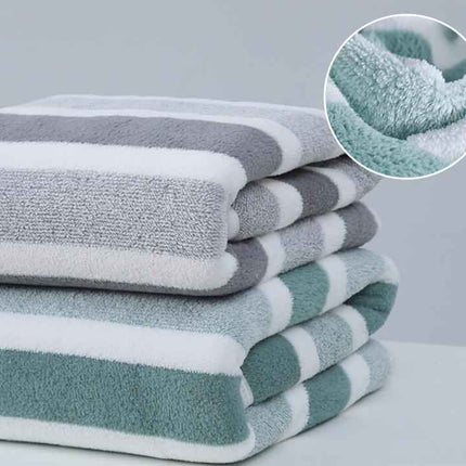 FFOrder 1 Pcs Thickened Absorbent Bath Towel Soft Face Towel For Home