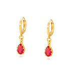 24K gold-plated ruby red