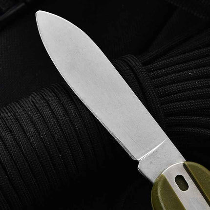 Camping can be split multi-functional folding knife, fork and spoon combination tableware portable outdoor three-piece tableware set