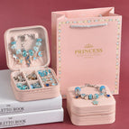 Blue jewelry box 66pcs