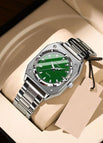 788 Silver Shell Green Surface Steel Belt Model