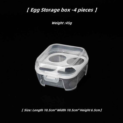 3/4/8 Mesh Transparent portable egg carton Shock-proof camping picnic egg storage box Refrigerator camping egg container