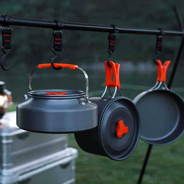 Pot grill Camping picnic equipment Portable pot set set wilderness picnic stove