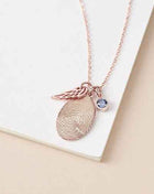 Collana con Impronta Digitale e Pietra Natale | Gioiello Personalizzato - OrizonShop