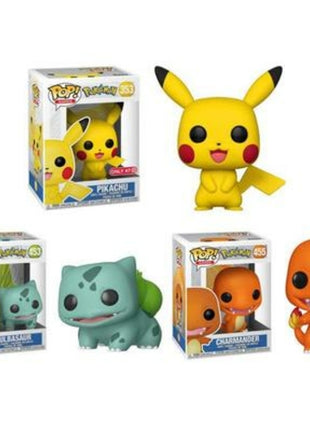 FUNKO POP Pokemon - Action Figure Pikachu Charmander Bulbasaur Collezione